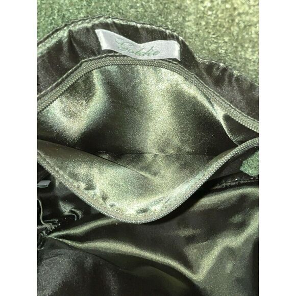 Bath & Body Works Tote Bag Goldie Limited Edition Olive Green Metal Chain Strap - Picture 9 of 10